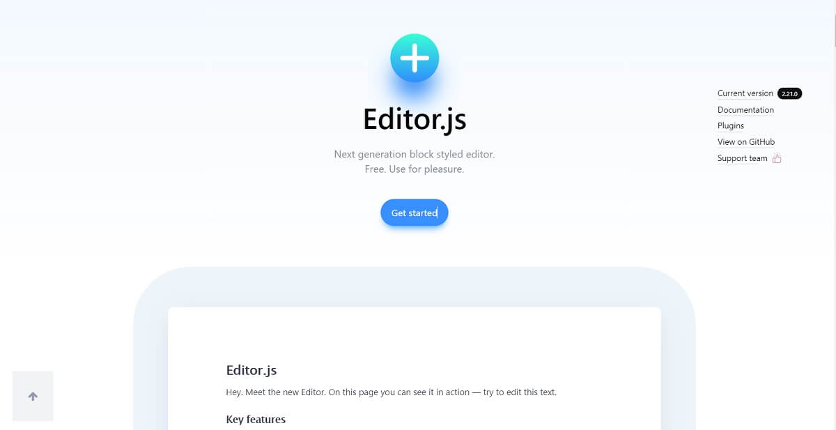 EditorJS - Block Styled Editor.