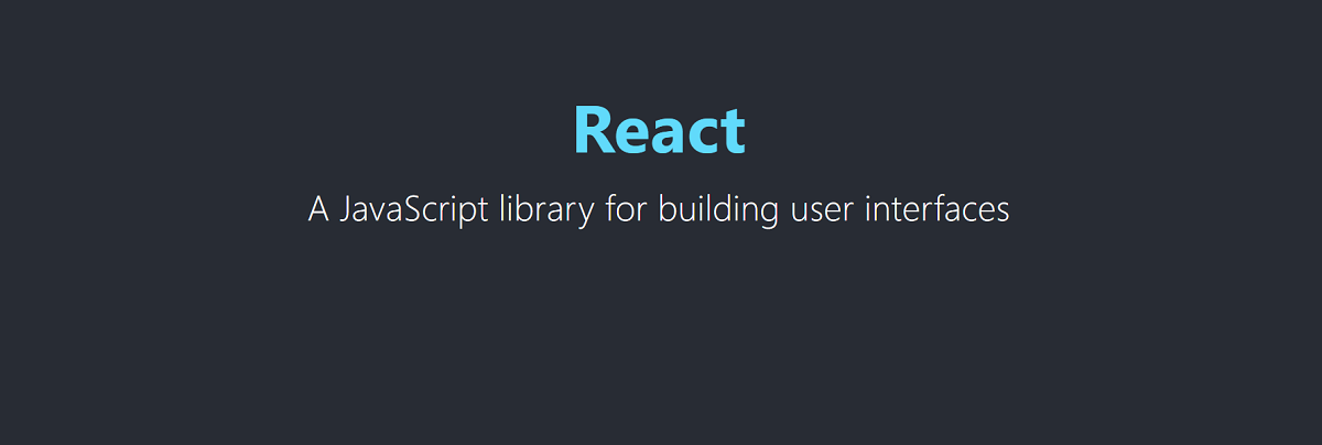 React - Official Banner