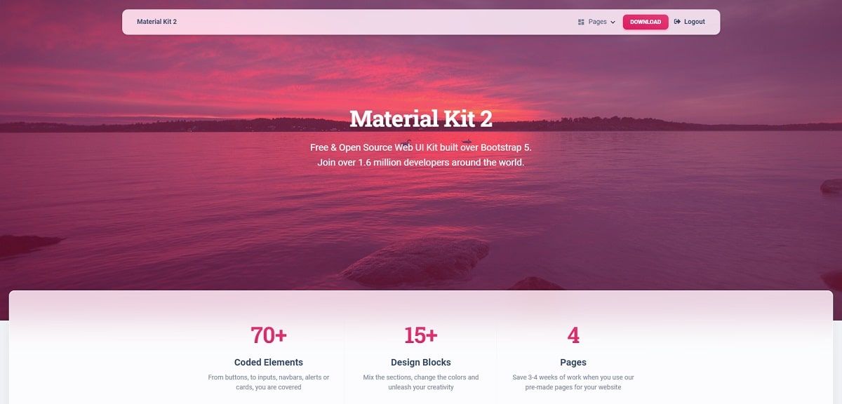 Django 4 Template - Material Kit Bootstrap 5.