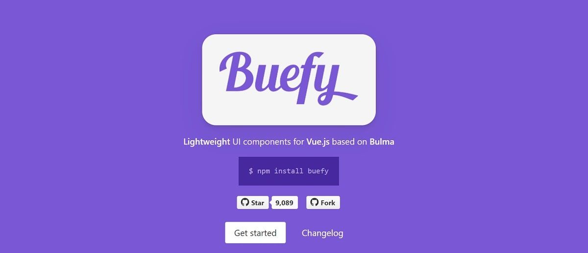Vue Component Library - Buefy