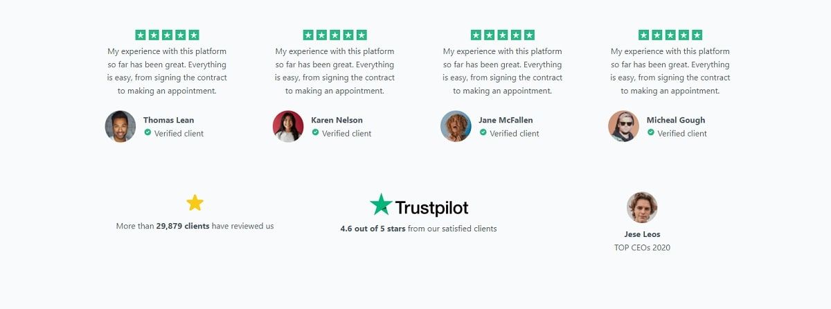 Bergify WordPress Theme - Testimonials Component