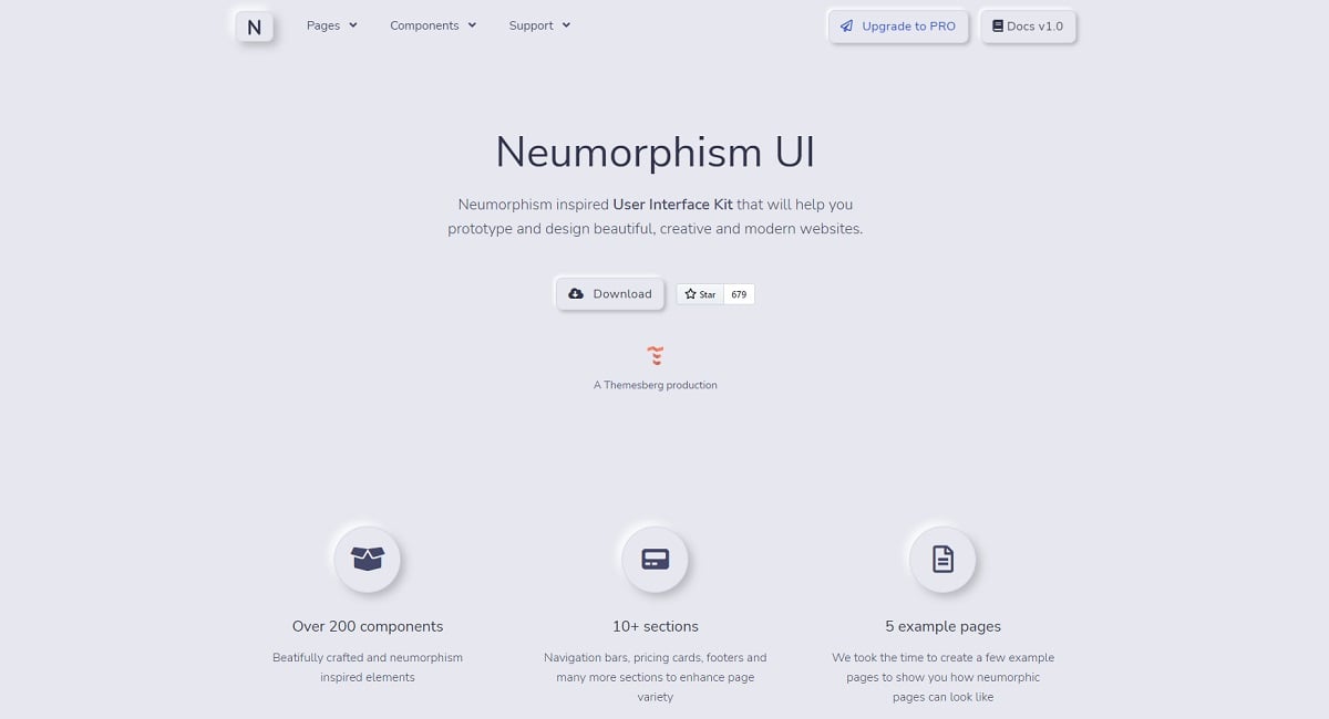 Neumorphism UI (Free Bootstrap Template) - Cover Image