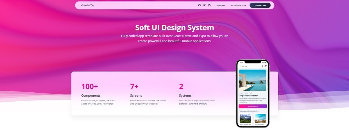 Soft UI Design System (Open-Source) - Product Cover Image