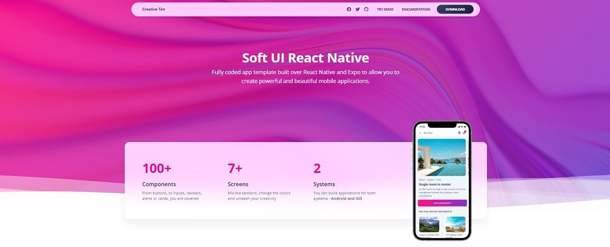 Soft UI React Native (open-source) - Cover Image