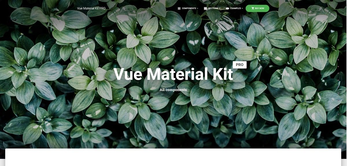 Vue Material Kit PRO (Premium Starter) - Cover Page