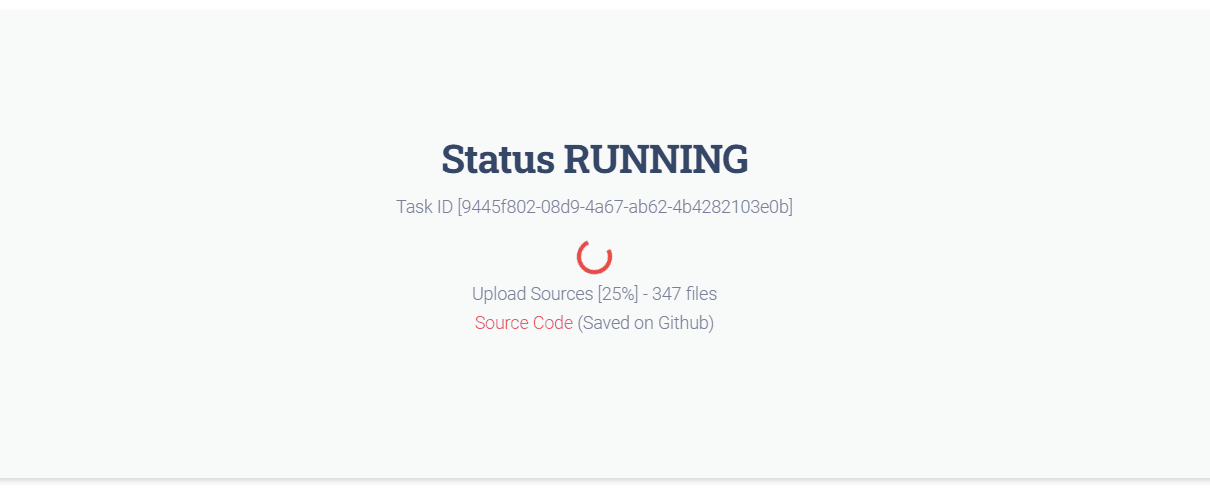 App Generator Material Kit - Check Progress.