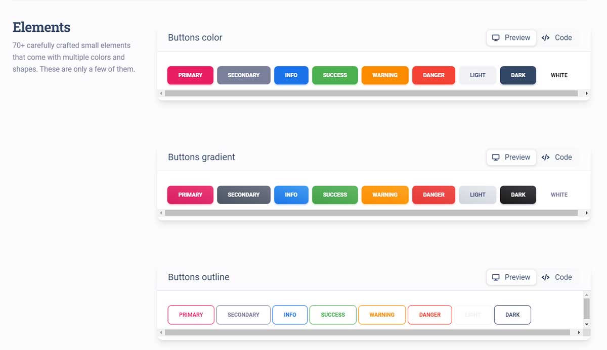 Material Kit - UI Elements (Open-Source Bootstrap 5 Design)