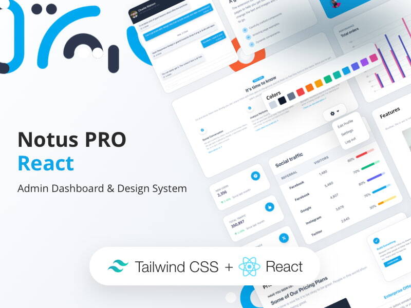 Notus PRO - Built with Tailwind and React (premium template)