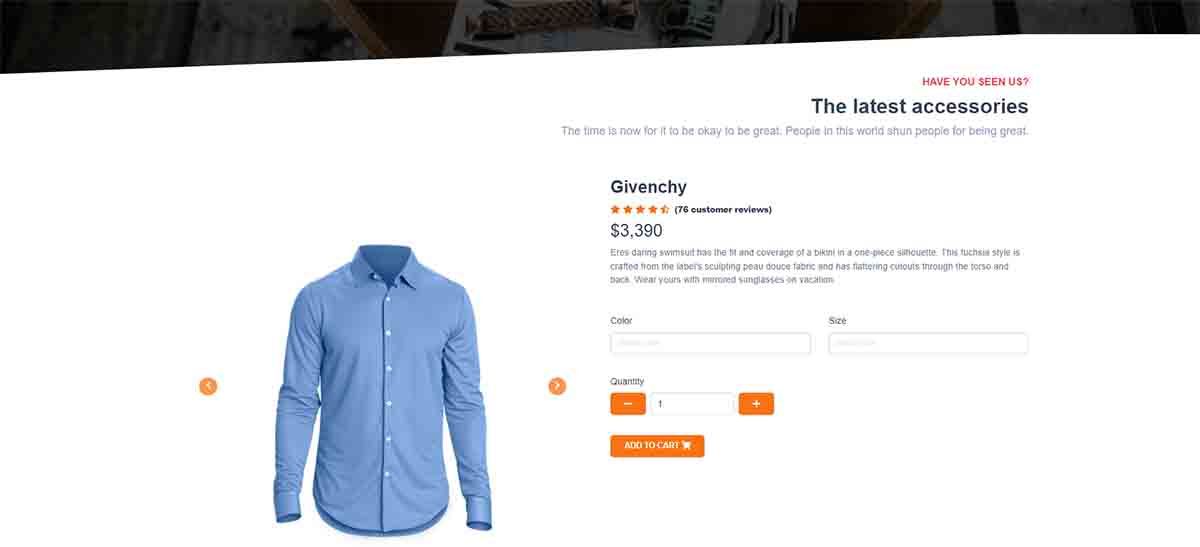 Notus Design System - eCommerce Component