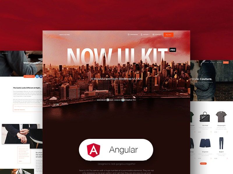 Now UI Kit Angular - Premium Version