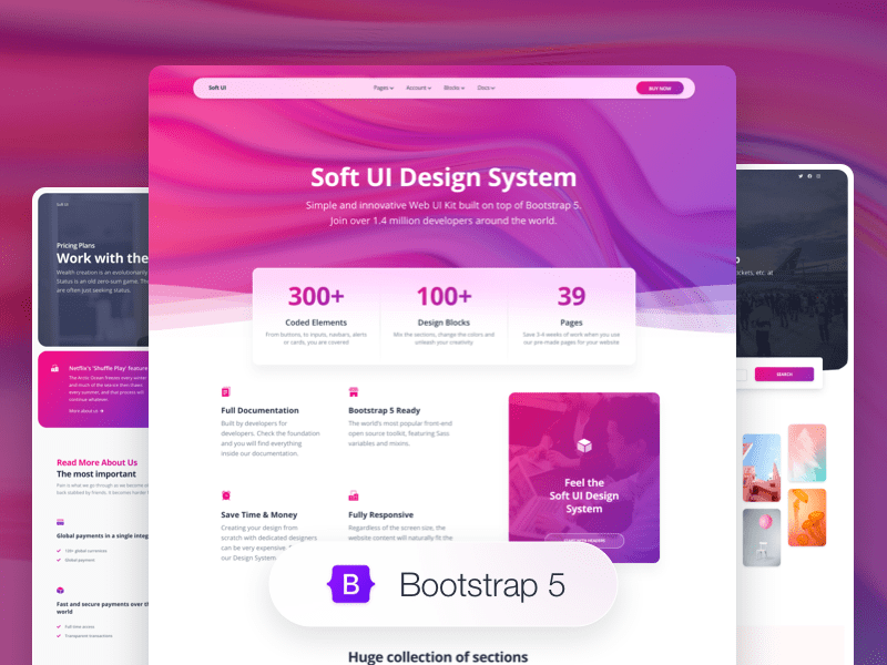 Soft UI Design System - Premium Bootstrap 5 Kit