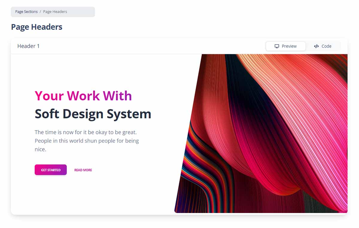 Soft UI Design System - Header Component (Free Bootstrap 5 design)