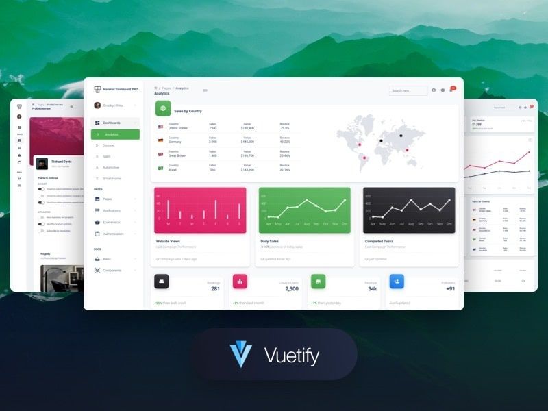 Vuetify Material Dashboard - Premium Version