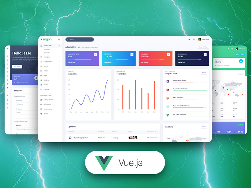 Vue Argon Dashboard - Premium Version by Creative-Tim