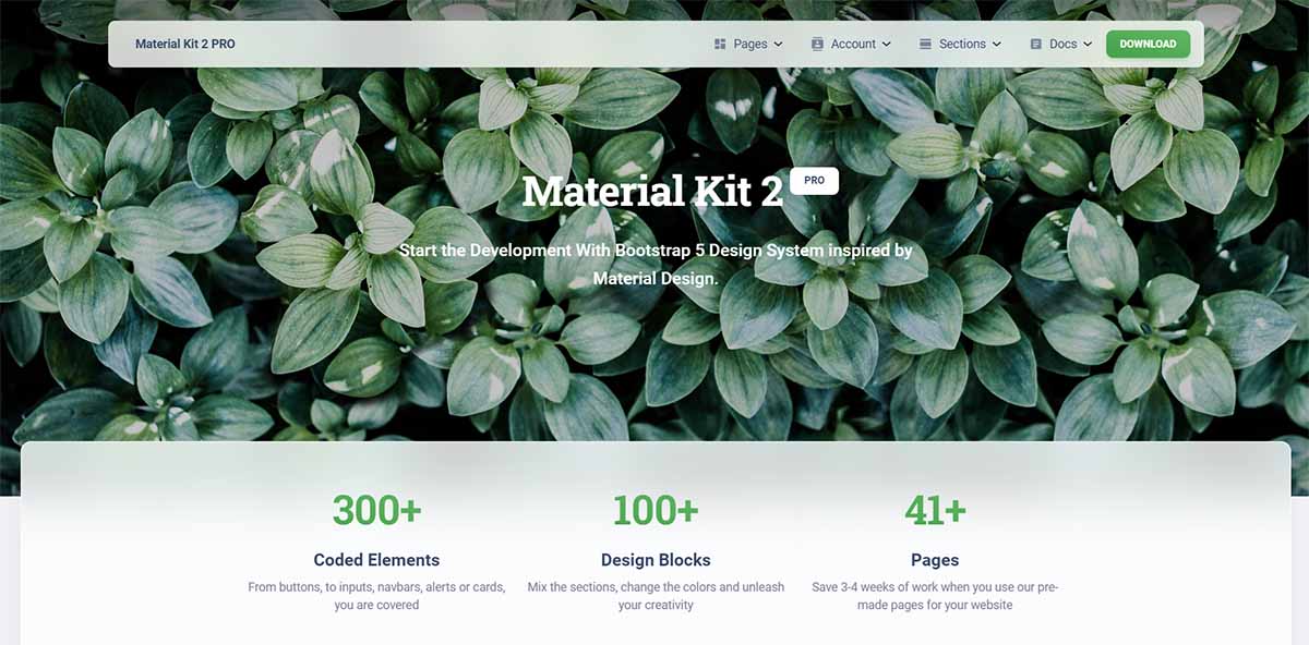 Vue Material Kit PRO - Cover Image (premium template)