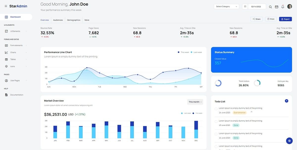 Star Admin - Free Bootstrap 5 Dashboard