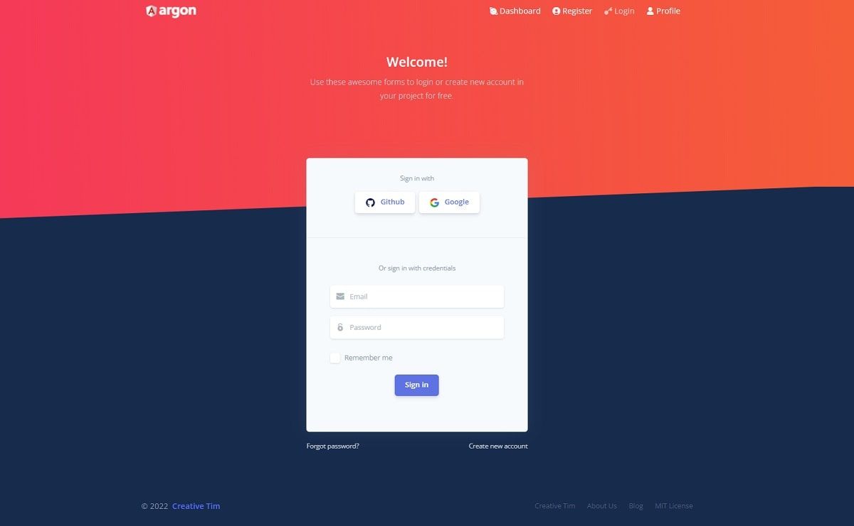 Argon Dashboard Angular - Open-Source Template by Creative-Tim