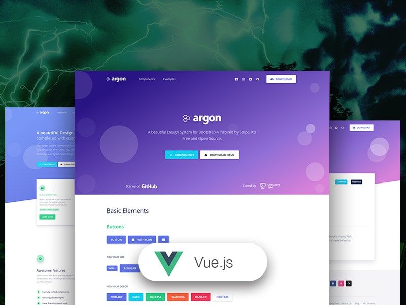 Vue Argon Design System - Open-Source Template by Creative-Tim