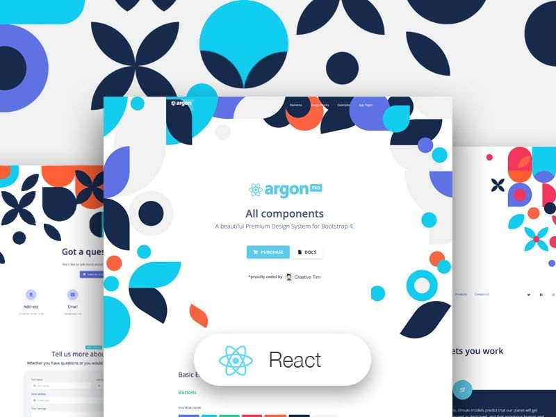 Cool UI Kit Design - Argon Design System PRO