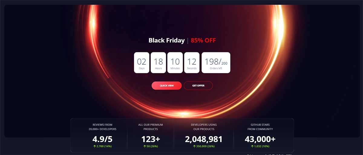 85%OFF Black Friday offer by Creative-Tim