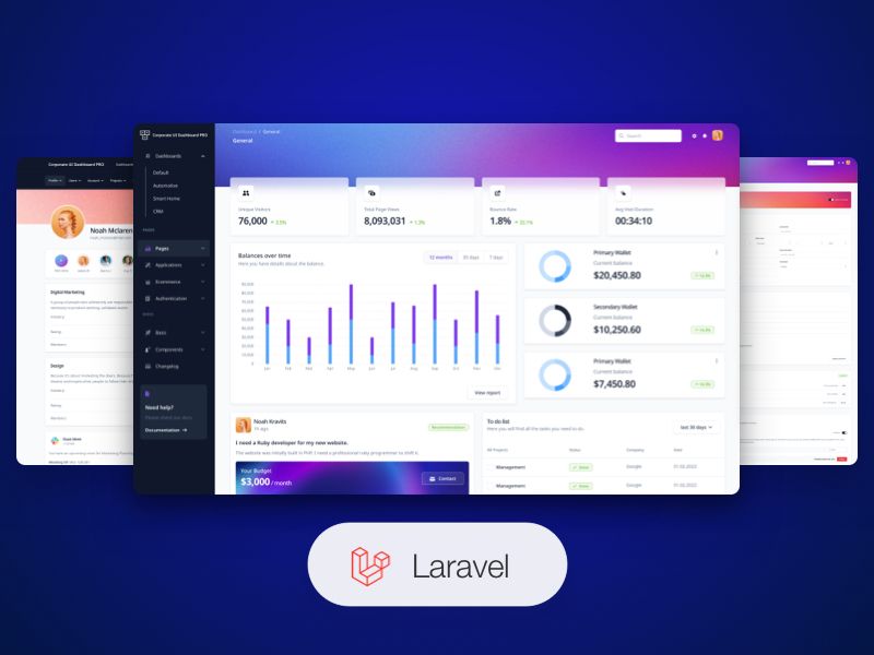 Laravel Corporate UI - Premium Starter crafted by Creative-Tim