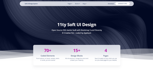 Eleventy Soft UI Design System - Open-source Starter.