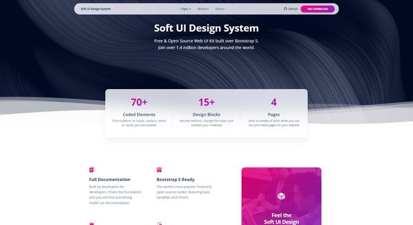 Soft UI Design System - Open-Source Bootstrap 5 Kit 