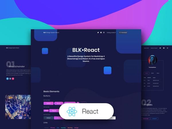 BLK Design System - Open-Source React UI Kit (Creative-Tim)