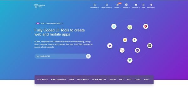 Creative-Tim - Latest Updated UI Kits (all Free)