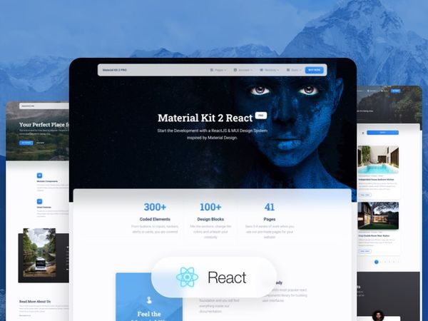 Material Kit 2 PRO React - Premium Template by Creative-Tim