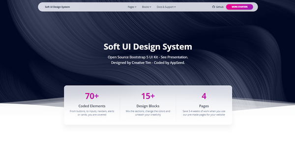 Django Soft UI Design System - Open-Source Starter by AppSeed