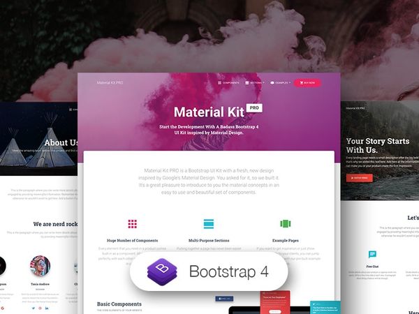 Material Kit PRO - Premium Bootstrap UI Kit by Creative-Tim