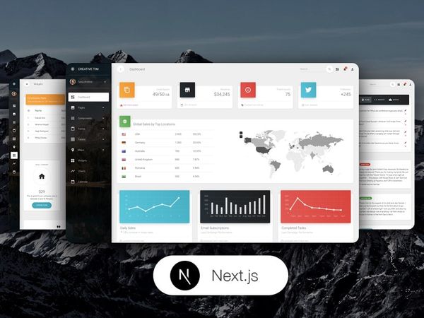 Next JS Material - Premium Template from Creative-Tim