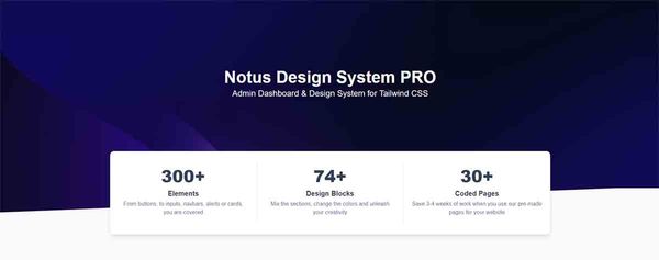 Notus Design PRO - Powered by Tailwind & React