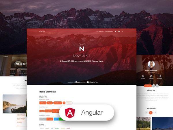 Now UI Kit Angular - Open-Source Product crafted by Creative-Tim.