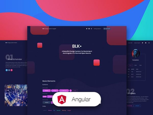 BLK Design System - Free Angular Template (by Creative-Tim)