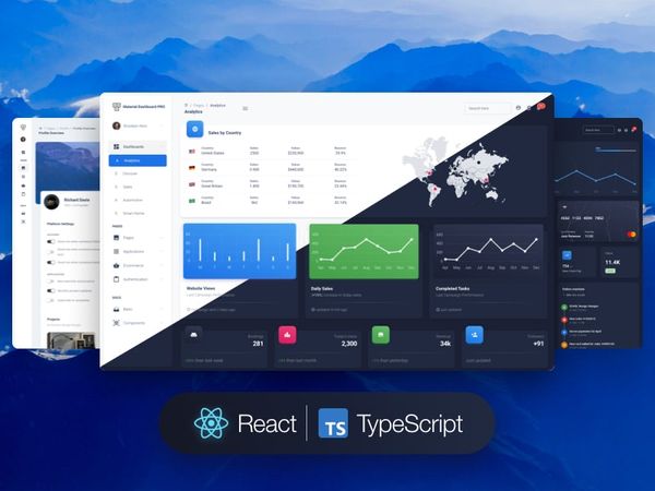 Material Dashboard 2 PRO React TS - Premium Template