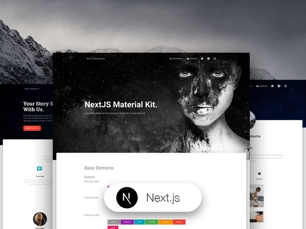 Next JS Material Kit - Free product by Creative-Tim