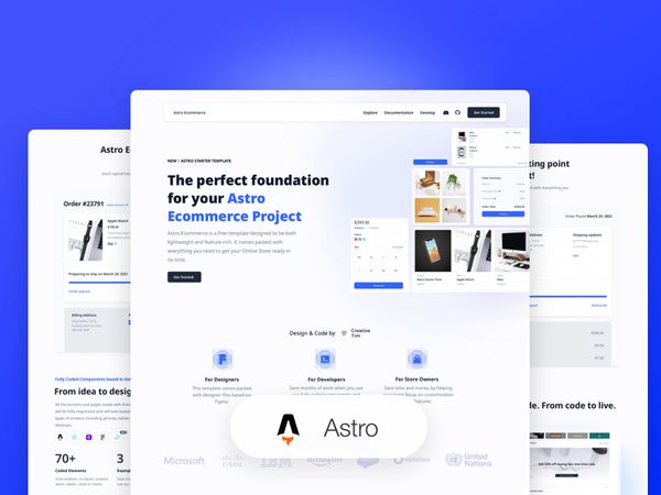 Astro eCommerce - Open-Source starter, crafted by Creative-Tim